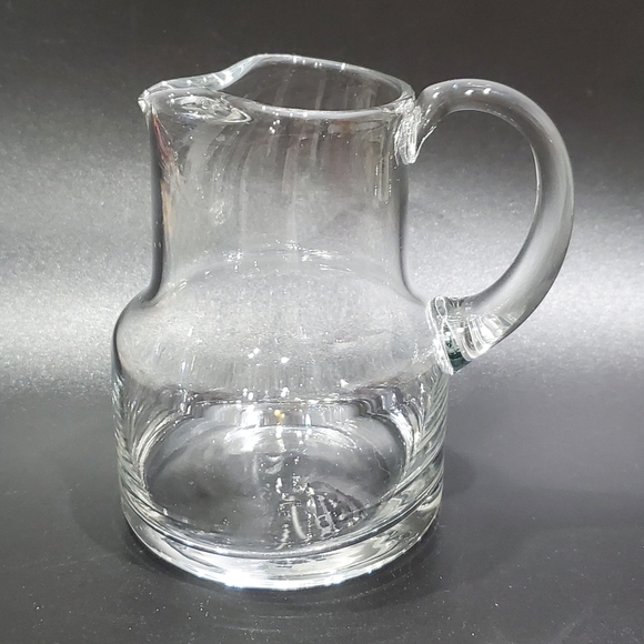 (ONLY SOLD IN BUNDLE of 2 ITEMS or More) 9oz Handcrafted Thick Glass Pitcher - Picture 4 of 8